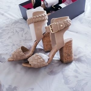 *New* Nude Suede Block Heels